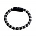 Micro USB Bling Bling Data Sync Charging Bling Bling Beads Bracelet Cable for Samsung HTC LG Android - Black